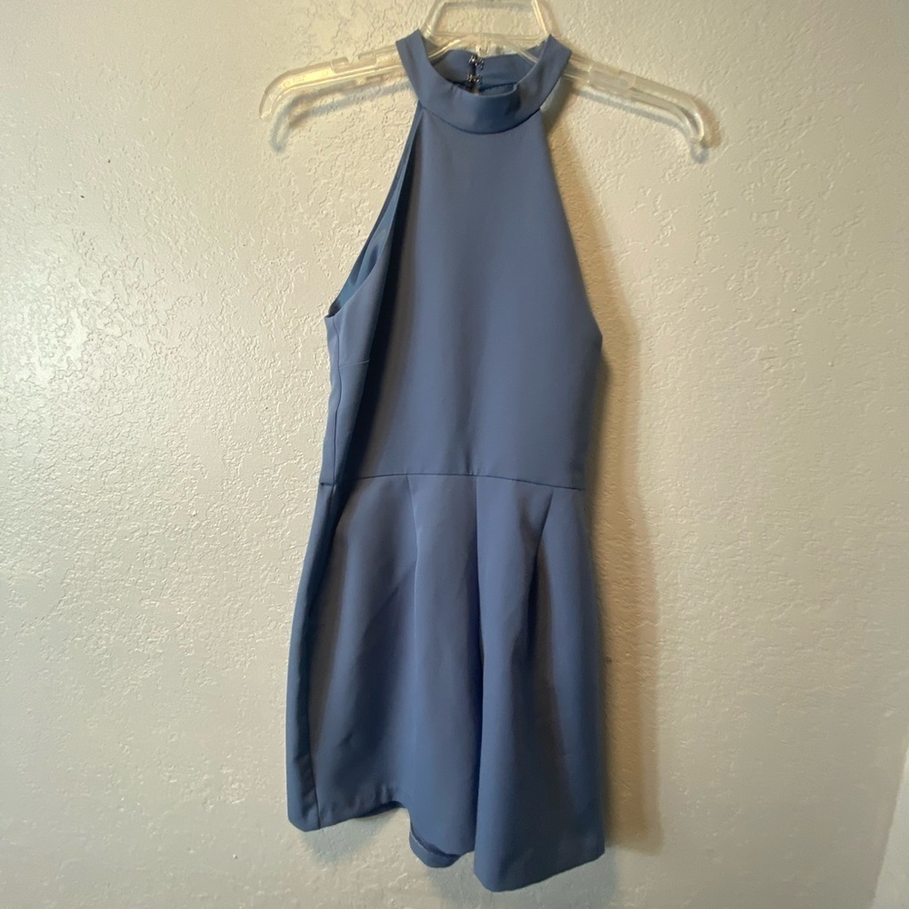 asos womens romper blue sz 4